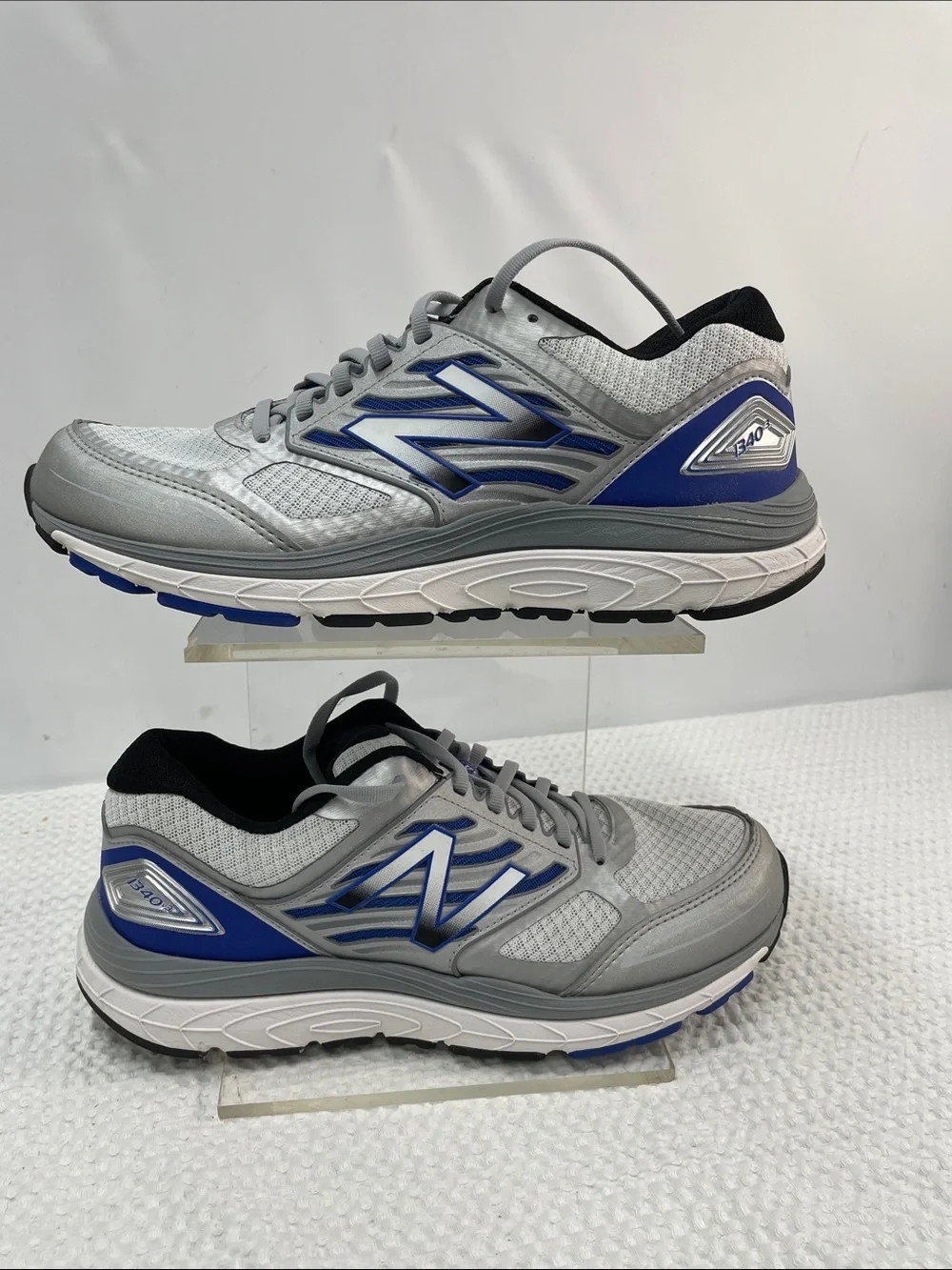 New Balance Men's Gray and Blue Athletic Running Shoes